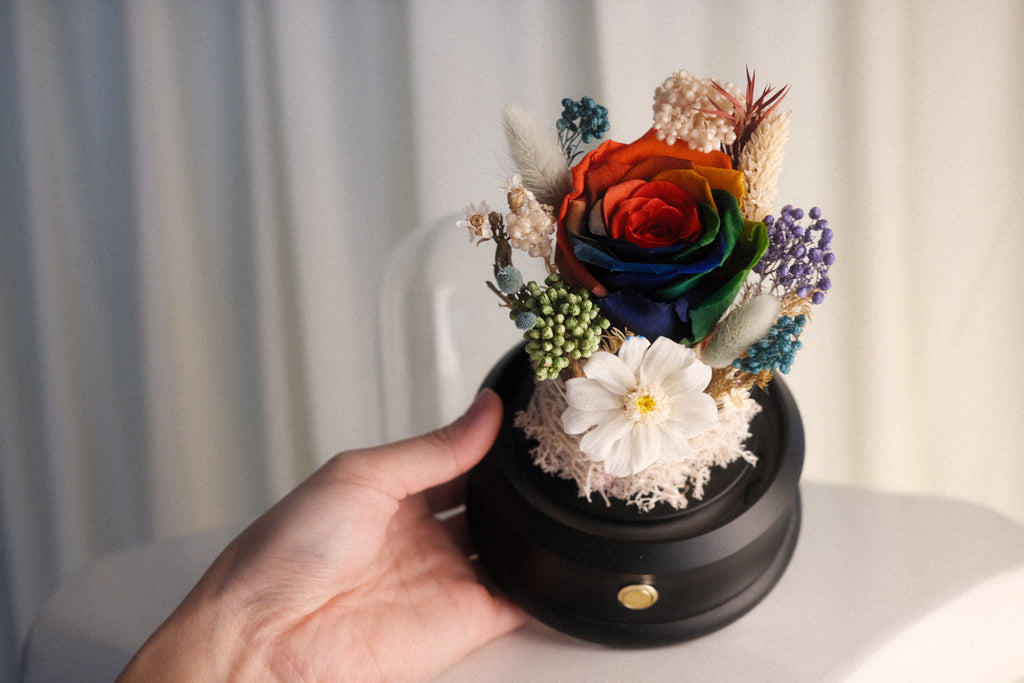 Kaleidoscope Rainbow Music Box Dome
