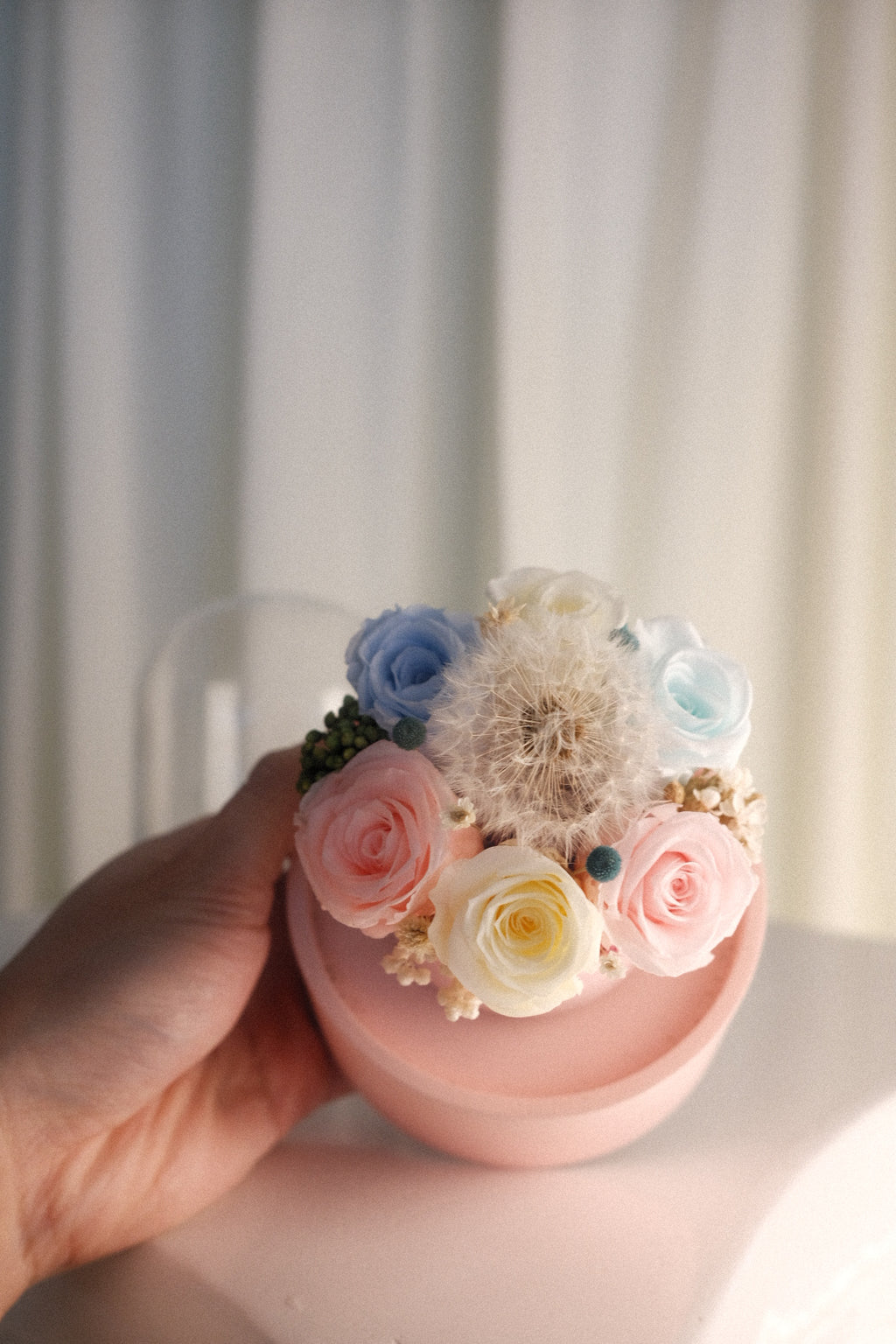 Cotton Candy Dandelion Terrace (Pink Base)