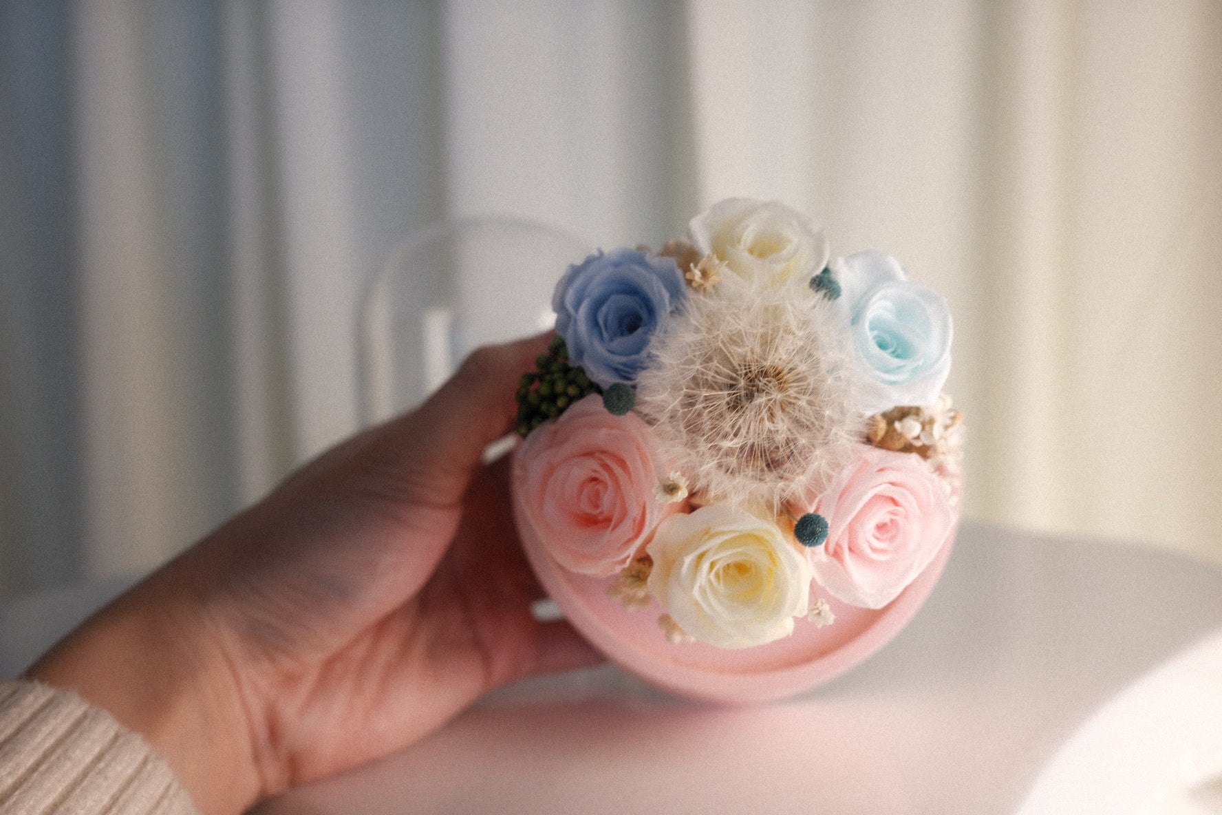 Cotton Candy Dandelion Terrace (Pink Base)